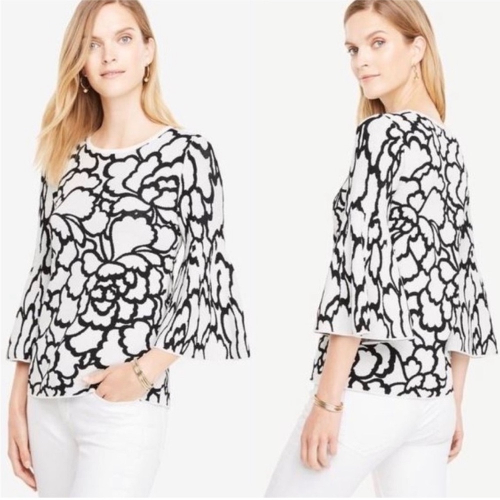 Ann Taylor Bell Sleeve Sweater